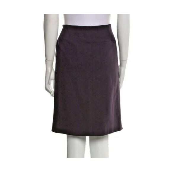 Sonia Rykiel Black Wool Skirt – Size M – Belted – Pleated – Designer Fit - Picture 5 of 5